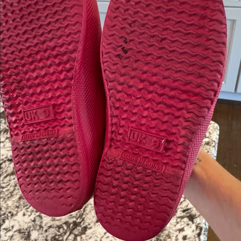 Hot Pink Kids Hunter Rain boots Size US 10 - Picture 8 of 8